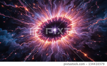 A Massive Cosmic Black Hole Exploding with Radiant Energy and Electric Light A Massive Cosmic Black Hole Exploding with Radiant Energy and Electric Light 134410379