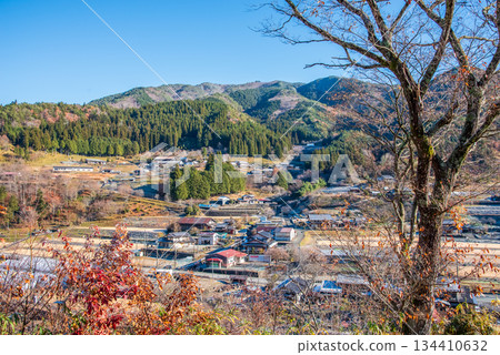 Winter scenery of the most beautiful village in Japan, Maze, Gero City, Gifu Prefecture 134410632