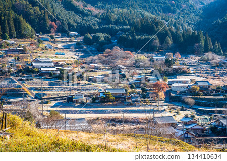 Winter scenery of the most beautiful village in Japan, Maze, Gero City, Gifu Prefecture Winter scenery of the most beautiful village in Japan, Maze, Gero City, Gifu Prefecture 134410634