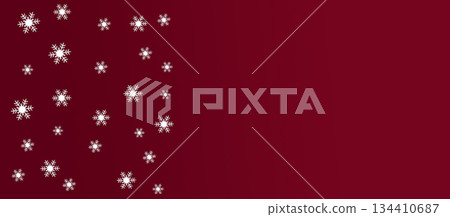 red christmas minimal decoration banner 134410687