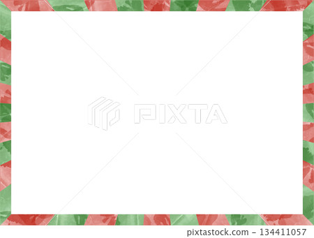 條紋邊框、條紋圖案、背景、水彩風格、模擬紋理 134411057