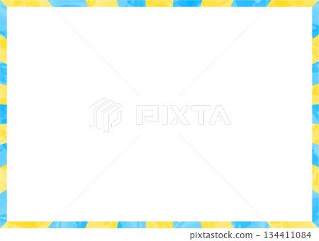 條紋邊框、條紋圖案、背景、水彩風格、模擬紋理 134411084