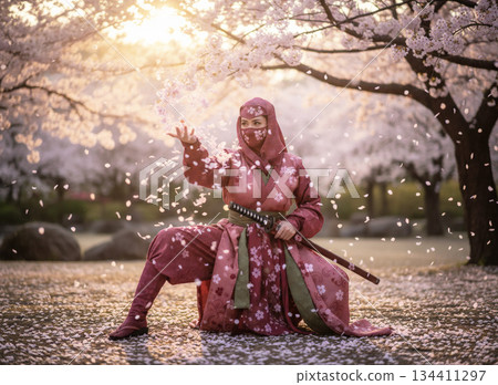 櫻花飄落：女忍者的櫻花隱身術 134411297