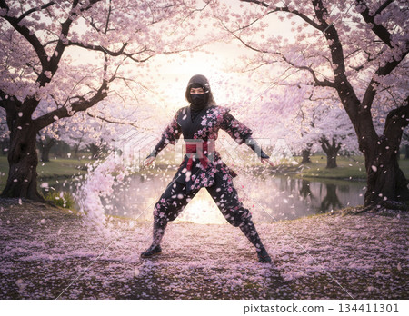 櫻花飄落：女忍者的櫻花隱身術 134411301