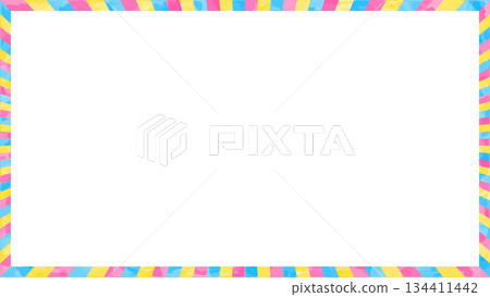 Striped frame, striped pattern, background, watercolor style, analog texture Striped frame, striped pattern, background, watercolor style, analog texture 134411442