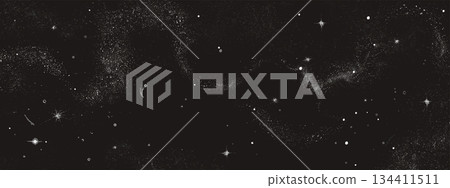 Black starry sky with milky way galaxy Black starry sky with milky way galaxy 134411511