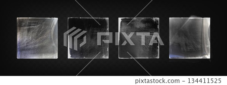 Vinyl plastic wraps with realistic wrinkles Vinyl plastic wraps with realistic wrinkles 134411525