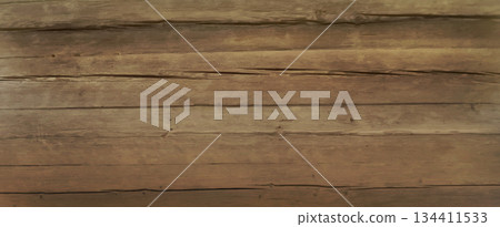 Natural wooden background with grain texture 134411533