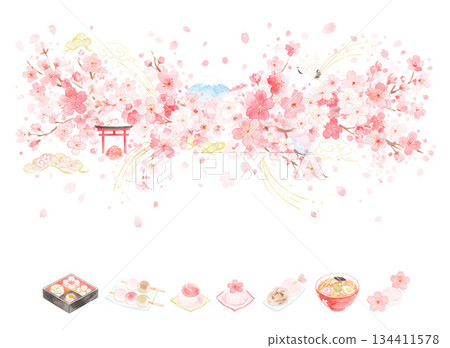 每年都能看到盛開的櫻花，百看不厭。 134411578