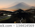 Mount Fuji visible in the distance 134414569