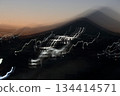 Mount Fuji visible in the distance 134414571