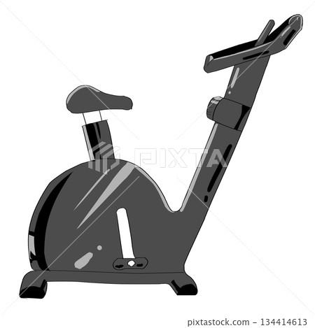 健身自行車的簡單示意圖 健身自行車的簡單示意圖 134414613