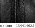 Black Leather Zipper Seam Texture 134414628