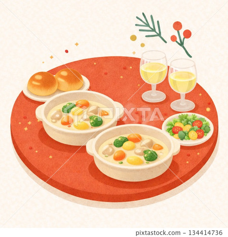 奶油燉菜 | 雙人餐桌 | 硃砂圓桌生成式人工智慧 奶油燉菜 | 雙人餐桌 | 硃砂圓桌生成式人工智慧 134414736