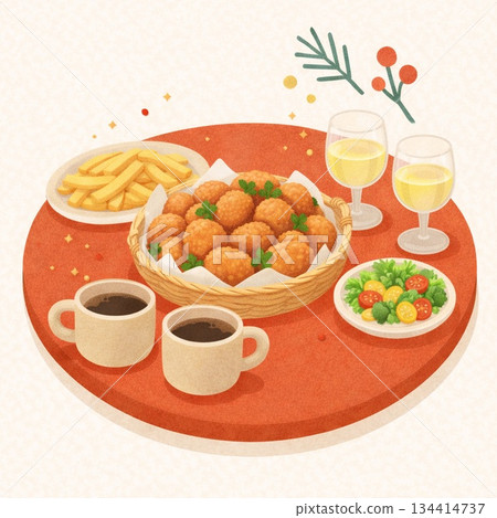 油炸食品 | 家庭聚會食材 | 硃砂圓桌生成式人工智慧 油炸食品 | 家庭聚會食材 | 硃砂圓桌生成式人工智慧 134414737