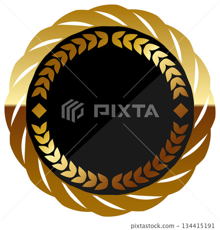 黑金相間的奢華金屬框架 134415191