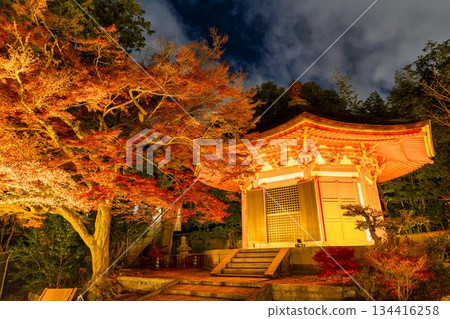 深秋時節的東福寺：燈火輝煌的開山堂，京都府京都市 134416258