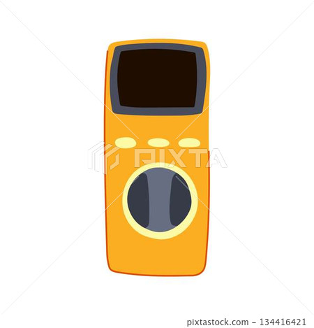 Yellow multimeter measuring electricity electrical circuit power Yellow multimeter measuring electricity electrical circuit power 134416421