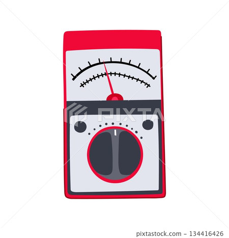 Analog watt meter showing electrical power measurement concept Analog watt meter showing electrical power measurement concept 134416426