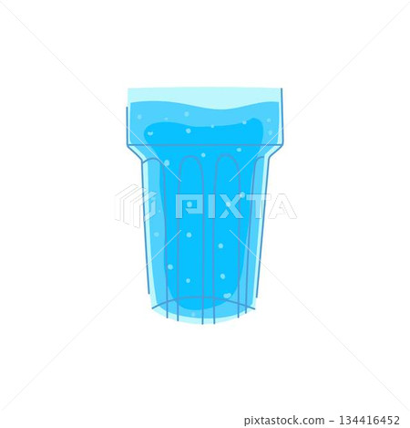 Water glass showing refreshment and healthy hydration Water glass showing refreshment and healthy hydration 134416452
