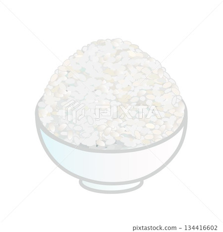 一大份米飯的插圖 一大份米飯的插圖 134416602