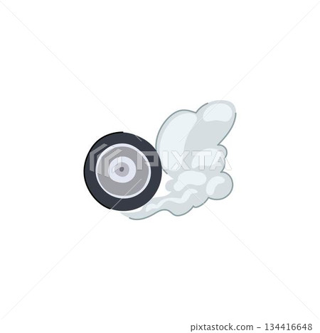 Wheel generating tire smoke with speed concept 134416648