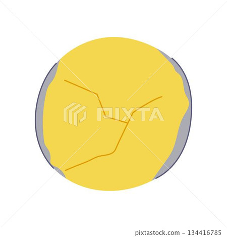 Textured circular background with cracking and folding effects Textured circular background with cracking and folding effects 134416785