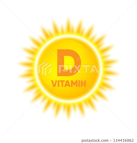 Sun, dawn, summer and good weather. Yellow Sunlight. Flash light effect. Glowing light effects. Vitamin D. Vector illustration. Sun, dawn, summer and good weather. Yellow Sunlight. Flash light effect. Glowing light effects. Vitamin D. Vector illustration. 134416862