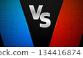 Versus Game cover. Banner sport vs. Competition vs Game Match. Team concept. Red or blue team. Vector illustration. 134416874