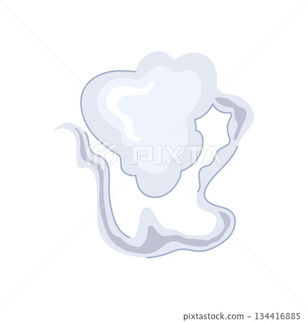 Abstract smoke puff creating a vapor effect Abstract smoke puff creating a vapor effect 134416885