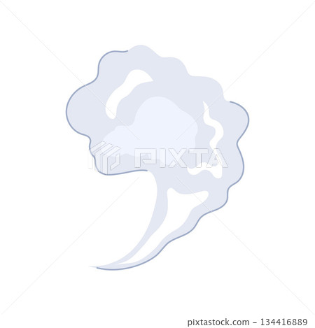 Smoke puff element illustrating steam or vapor cloud Smoke puff element illustrating steam or vapor cloud 134416889