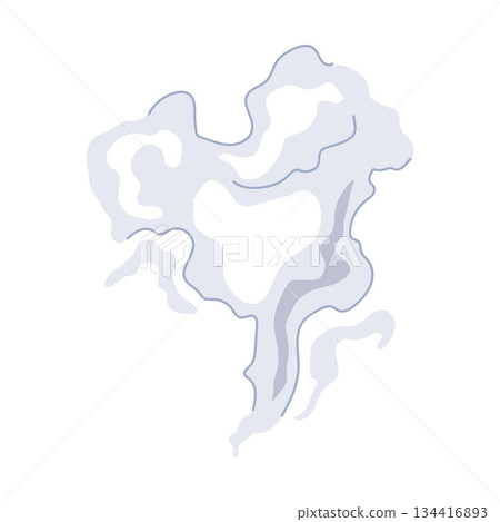 Abstract smoke puff representing vapor or steam element 134416893