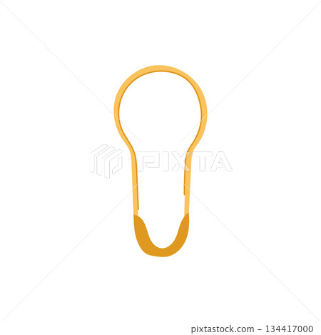 Safety pin graphic illustration creating simple symbol Safety pin graphic illustration creating simple symbol 134417000