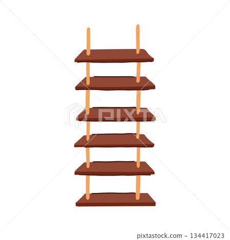 Rope ladder concept for climbing high and reaching goals 134417023