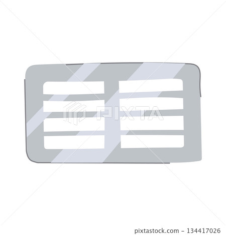 Road storm drain grate vector illustration 134417026