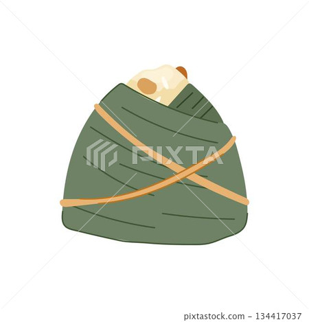 Traditional zongzi sticky rice dumpling celebrating dragon boat festival 134417037