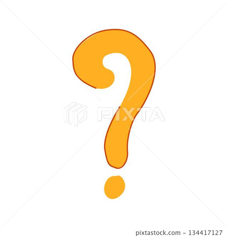 Question mark symbol representing doubt and asking a question Question mark symbol representing doubt and asking a question 134417127