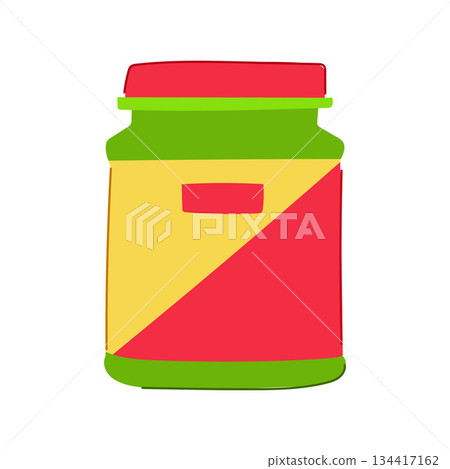 Protein supplement jar representing sport nutrition and fitness Protein supplement jar representing sport nutrition and fitness 134417162