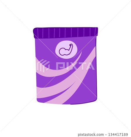 Protein powder jar supporting fitness and bodybuilding 134417189