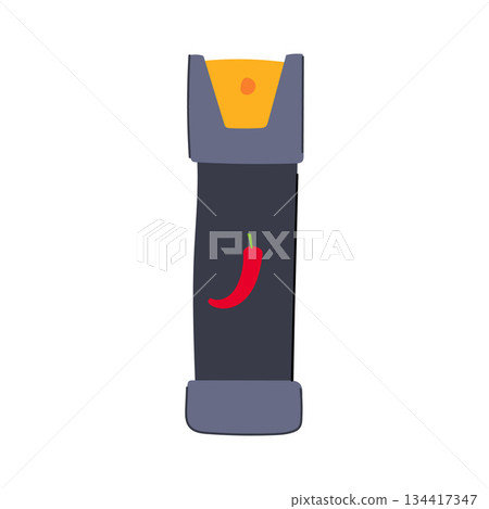 Pepper spray canister representing personal self defense and safety 134417347