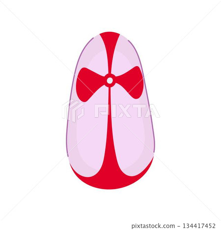Elegant nail art design with red bow detailing Elegant nail art design with red bow detailing 134417452