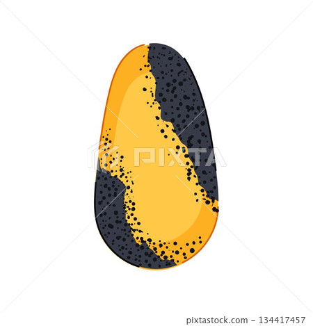 Oval abstract nail art design with textured colors 134417457