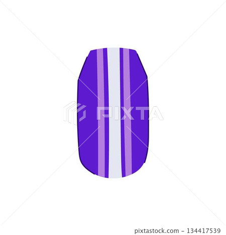 Purple and white striped nail design art Purple and white striped nail design art 134417539
