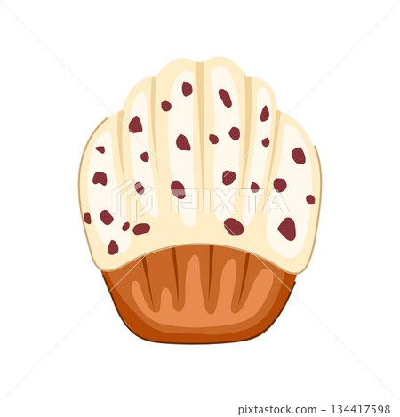 Madeleine cake, french shell shaped cookie, sweet dessert baking Madeleine cake, french shell shaped cookie, sweet dessert baking 134417598