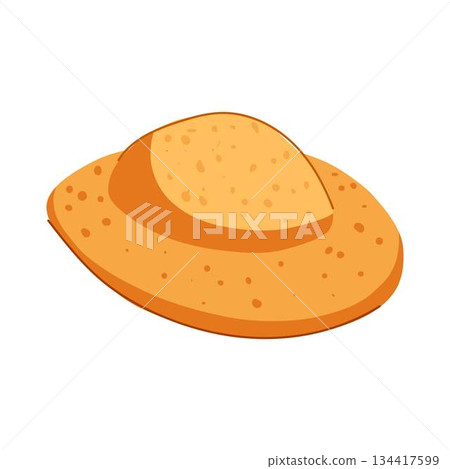 Madeleine cake cookie sweet dessert concept illustration 134417599