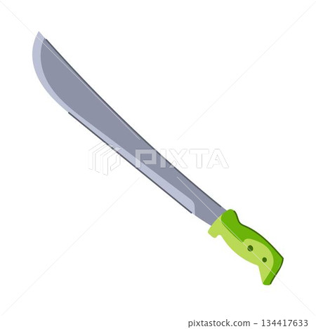 Machete utility tool symbol for clearing vegetation 134417633