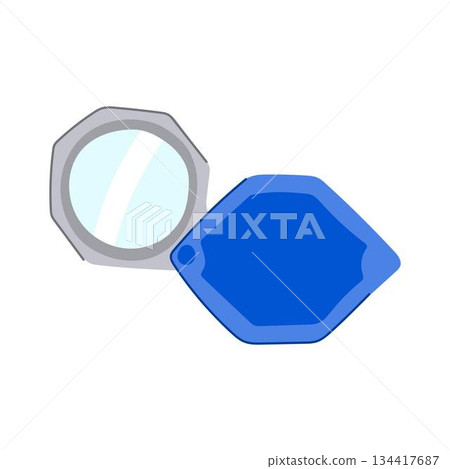 Loupe handheld magnifying glass vector illustration graphic Loupe handheld magnifying glass vector illustration graphic 134417687