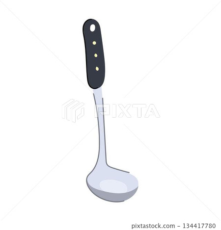 Ladle kitchen utensil for cooking and serving food Ladle kitchen utensil for cooking and serving food 134417780