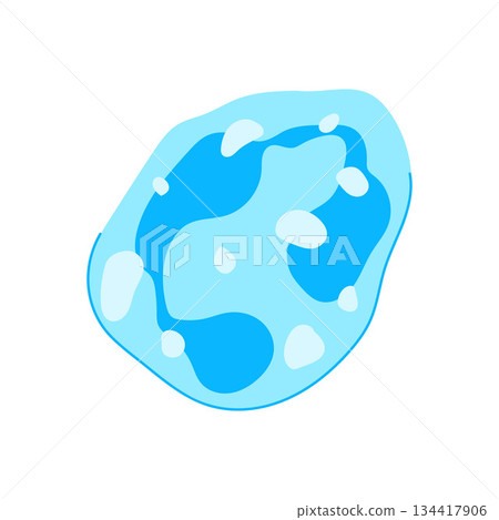 Immune cell representing body defense and health protection 134417906