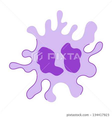 Immune system cell representing medical defense and biology Immune system cell representing medical defense and biology 134417923